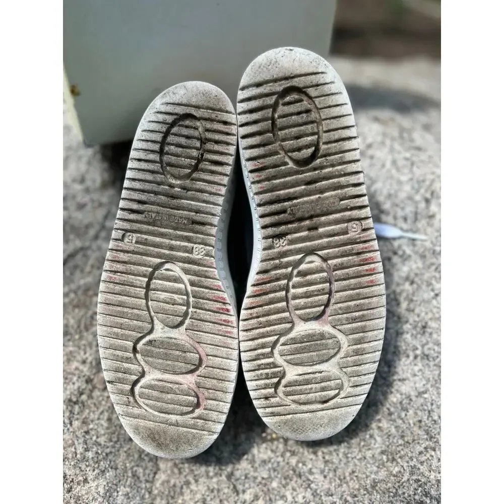 GCDS Shoes Multicolor Suede Low Top Lace Up Women Sneakers Retail $400